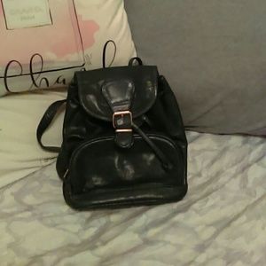 Lisa Loren leather mini backpack